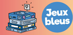 Les jeux de société avec des boîtes bleues