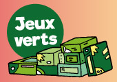 Les jeux de société avec des boîtes vertes