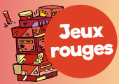 Les jeux de société avec des boîtes rouges