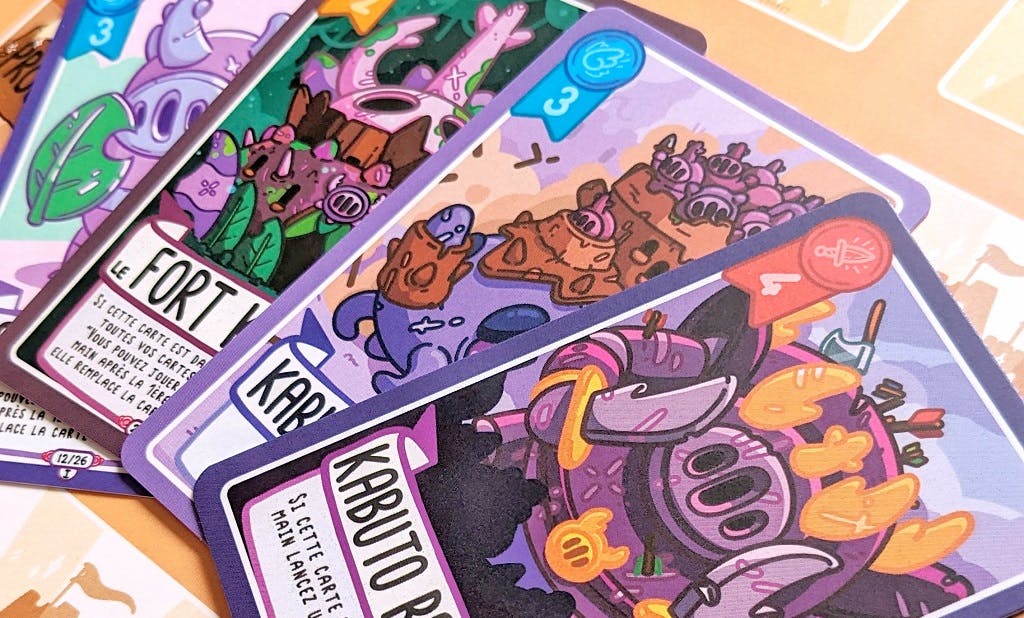 Les cartes du jeu Donjon & Procrastination