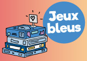 Les jeux de société avec des boîtes bleues