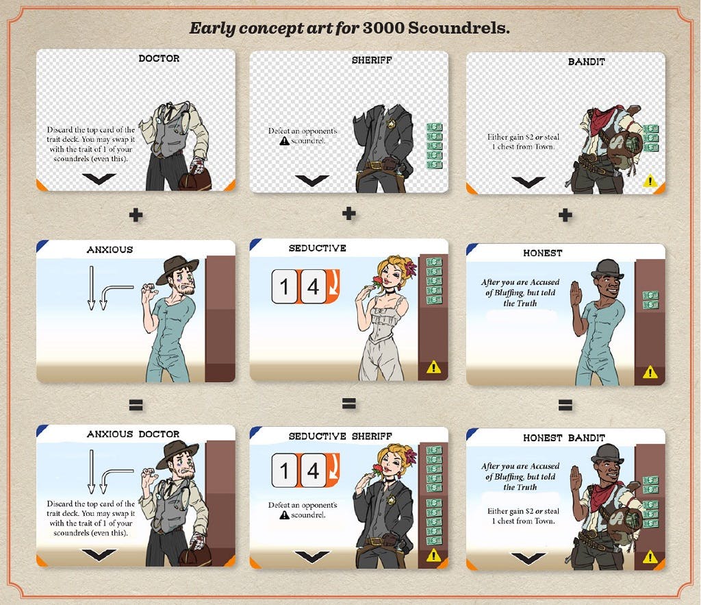 Système des cartes transparentes du jeu 3000 Truands