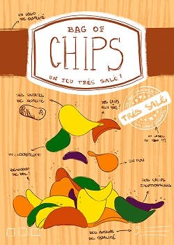 Dessin de la boîte du jeu Paquet de Chips