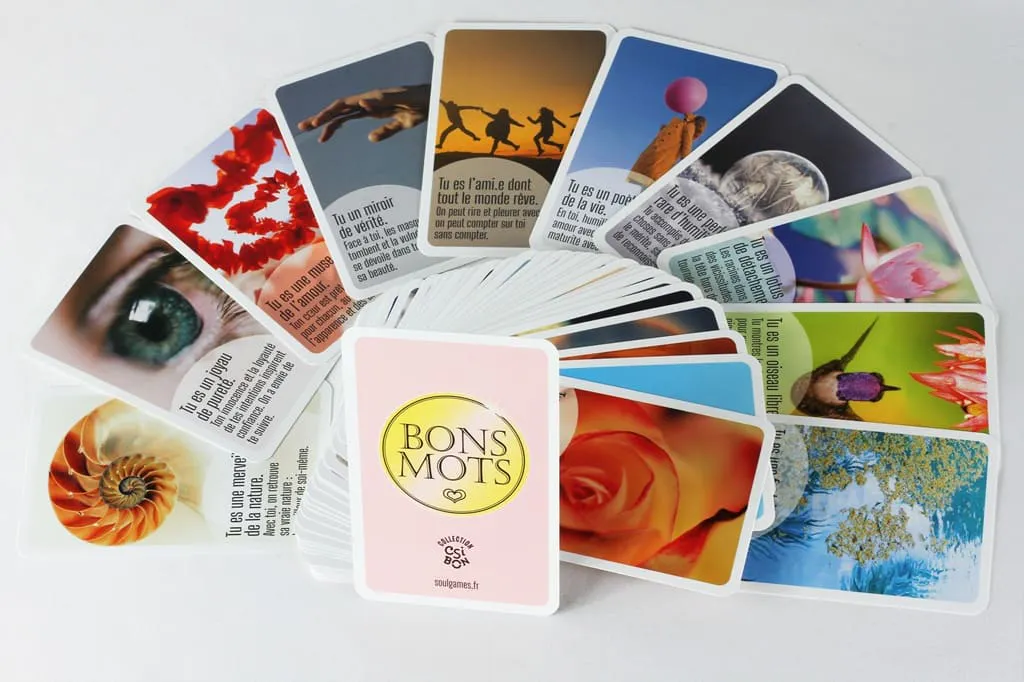 Les cartes du jeu Bons Mots