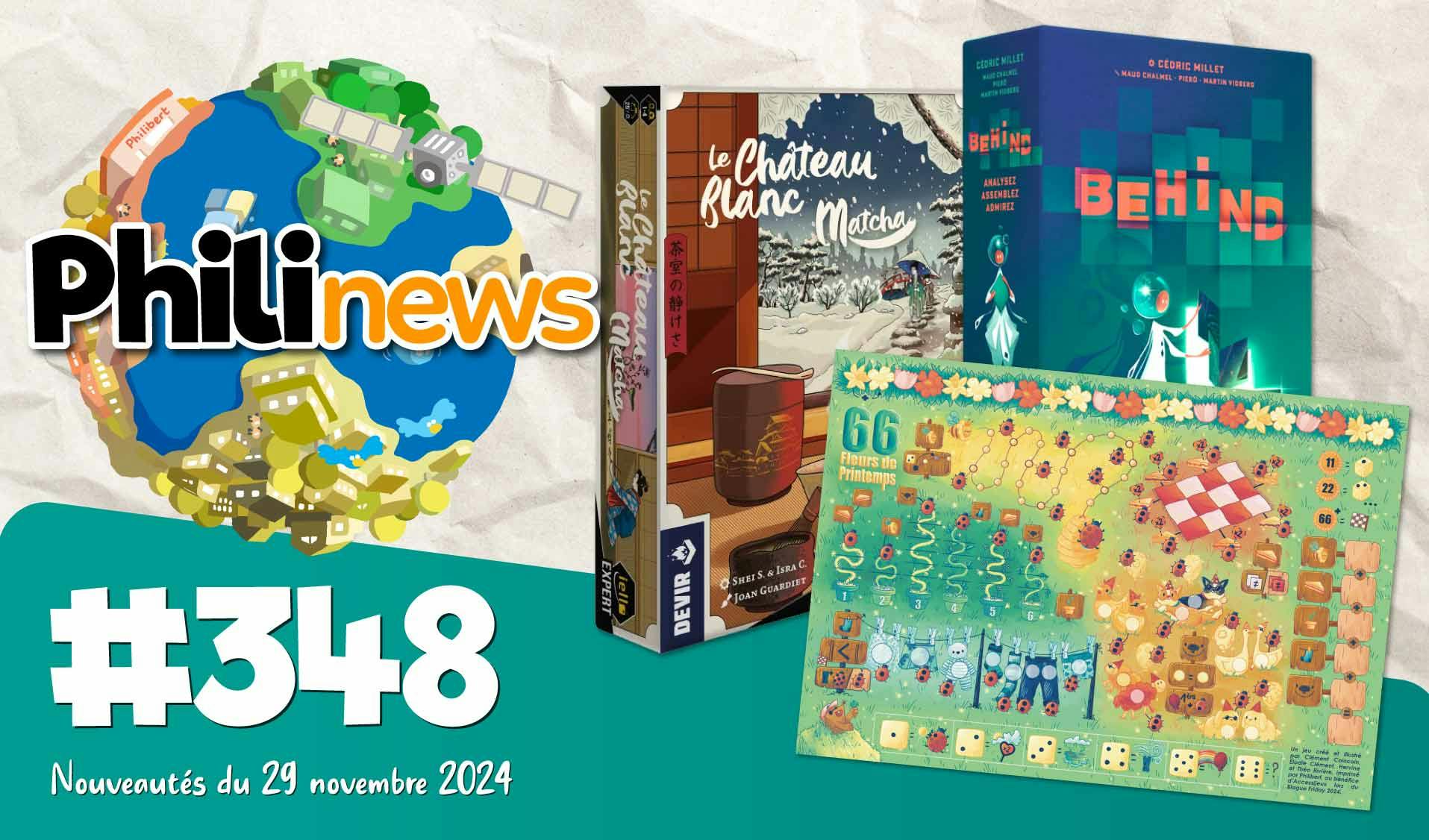 Philinews #348 - Nouveautés ludiques (29 novembre 2024)