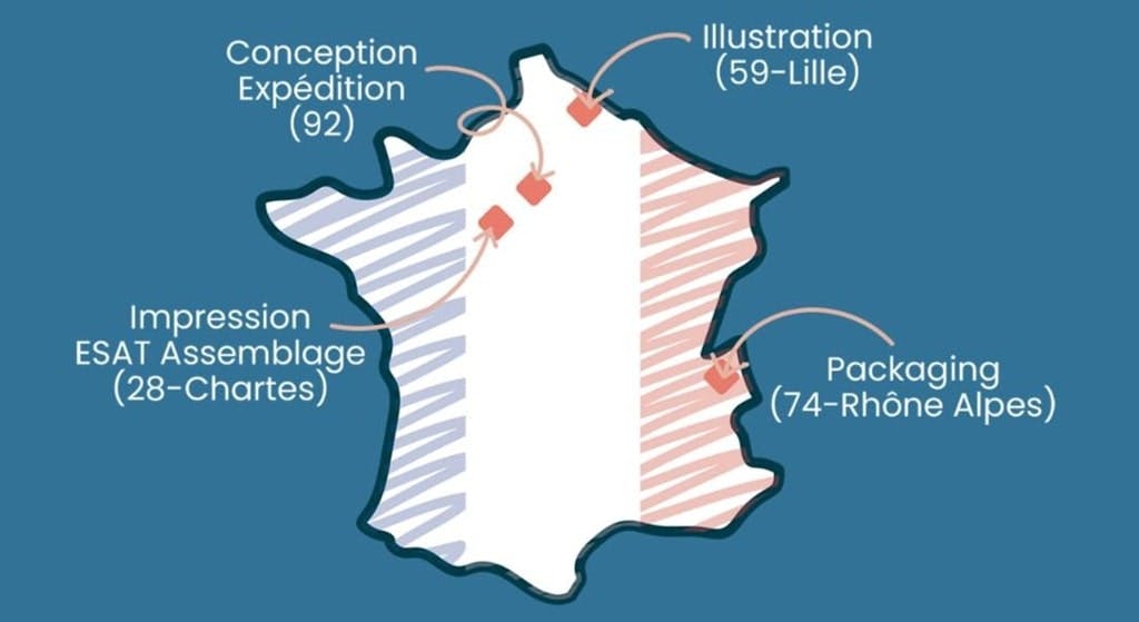 Lieux de fabrication du jeu Podium – Découvre tes talents