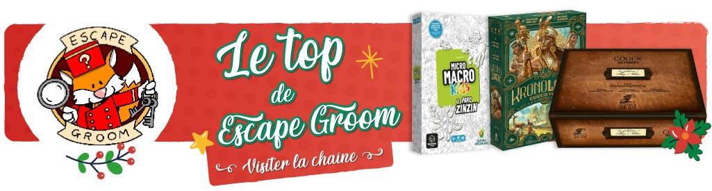 Escape Groom vous conseille ces jeux pour noël 2025