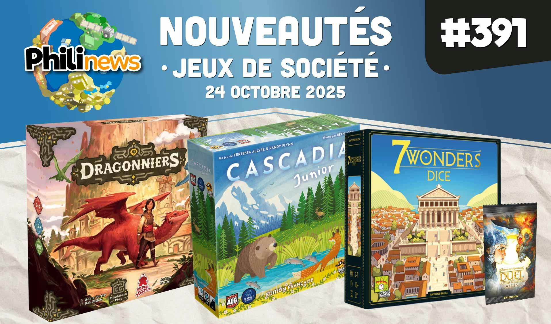 Philinews #391 - Nouveautés ludiques
