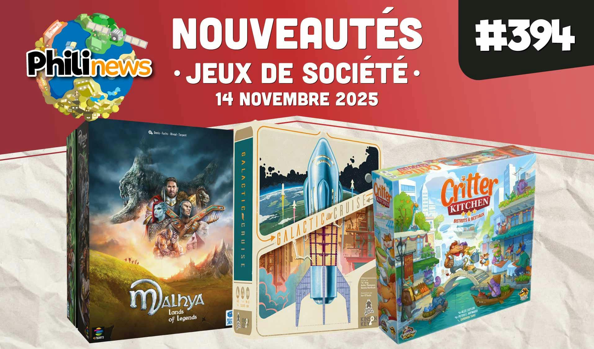 Philinews 394 - Nouveautés ludiques