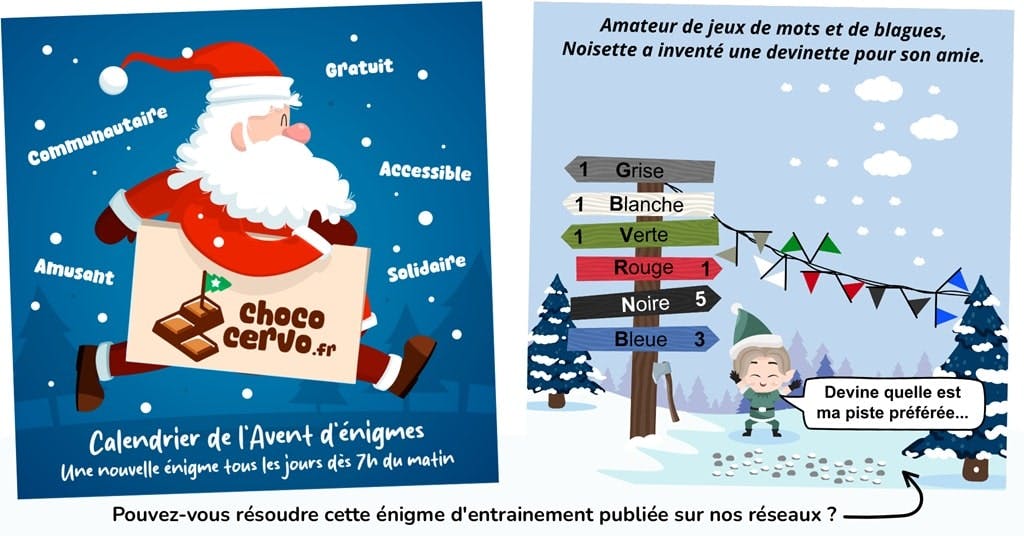 Énigme du calendrier de l'avent de Choco Cervo