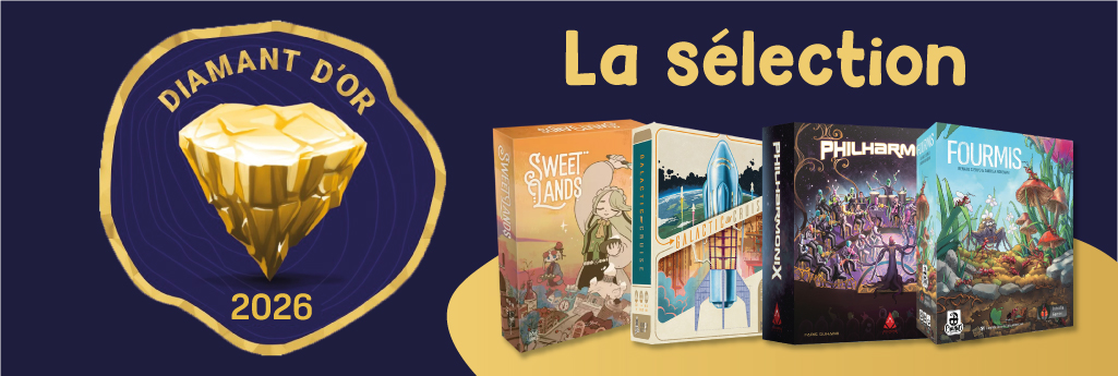 Les 8 jeux de la sélection officielle du Diamant d'Or 2026