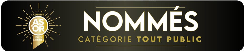 Les 4 jeux de société nommés dans la catégorie 