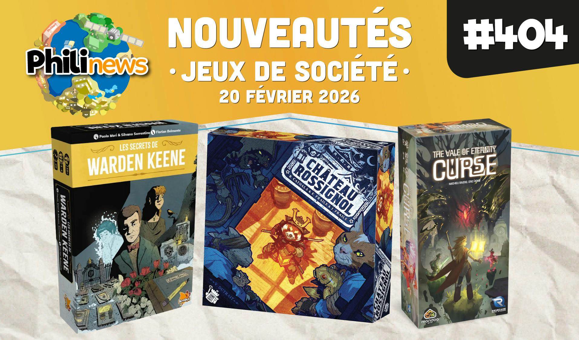 Philinews #404 - Nouveautés ludiques