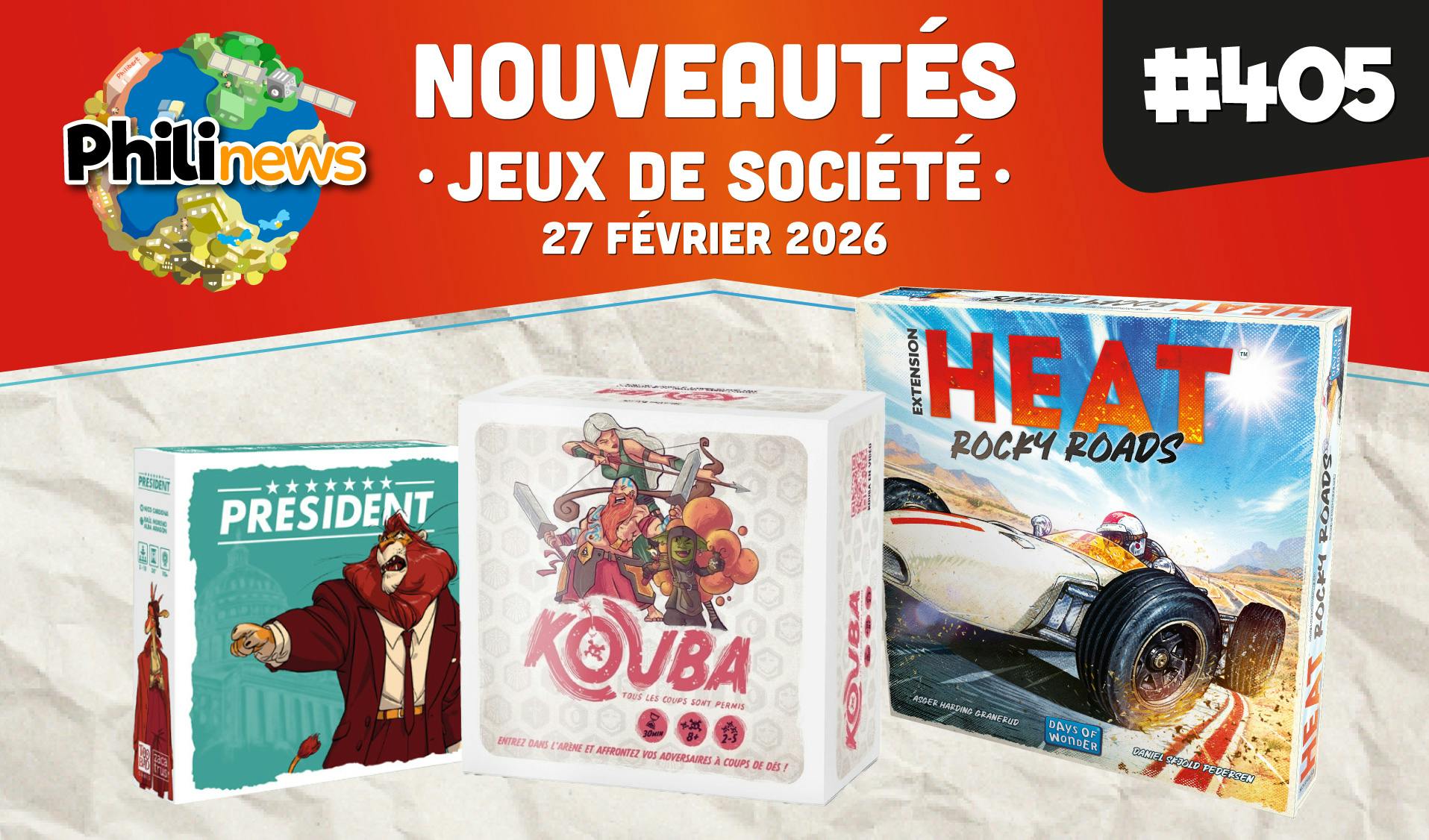 Philinews #405 - Nouveautés ludiques