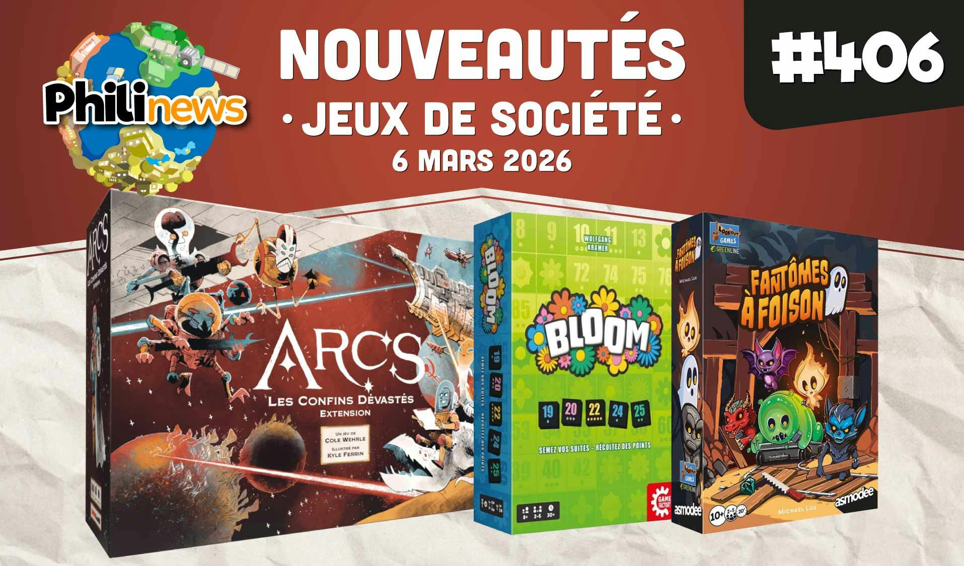 Philinews #406 - Nouveautés ludiques
