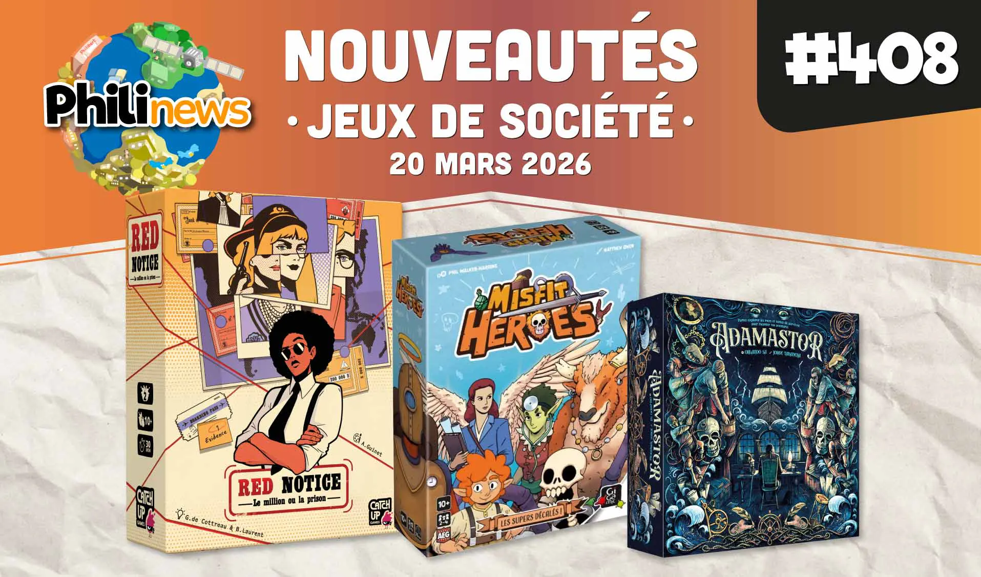 Philinews #408 - Nouveautés ludiques
