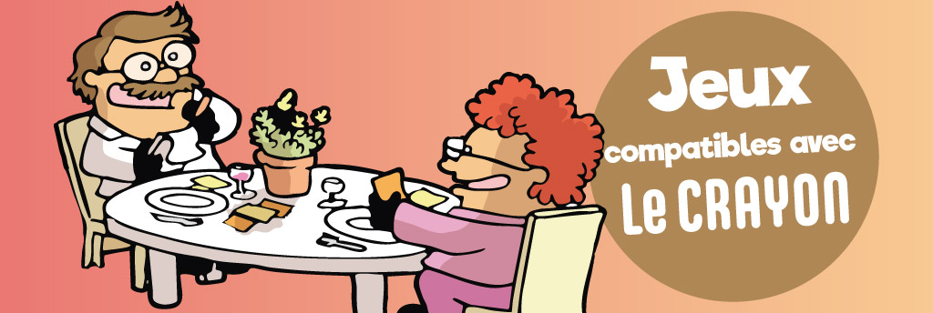 10 jeux de société compatibles avec Le Crayon