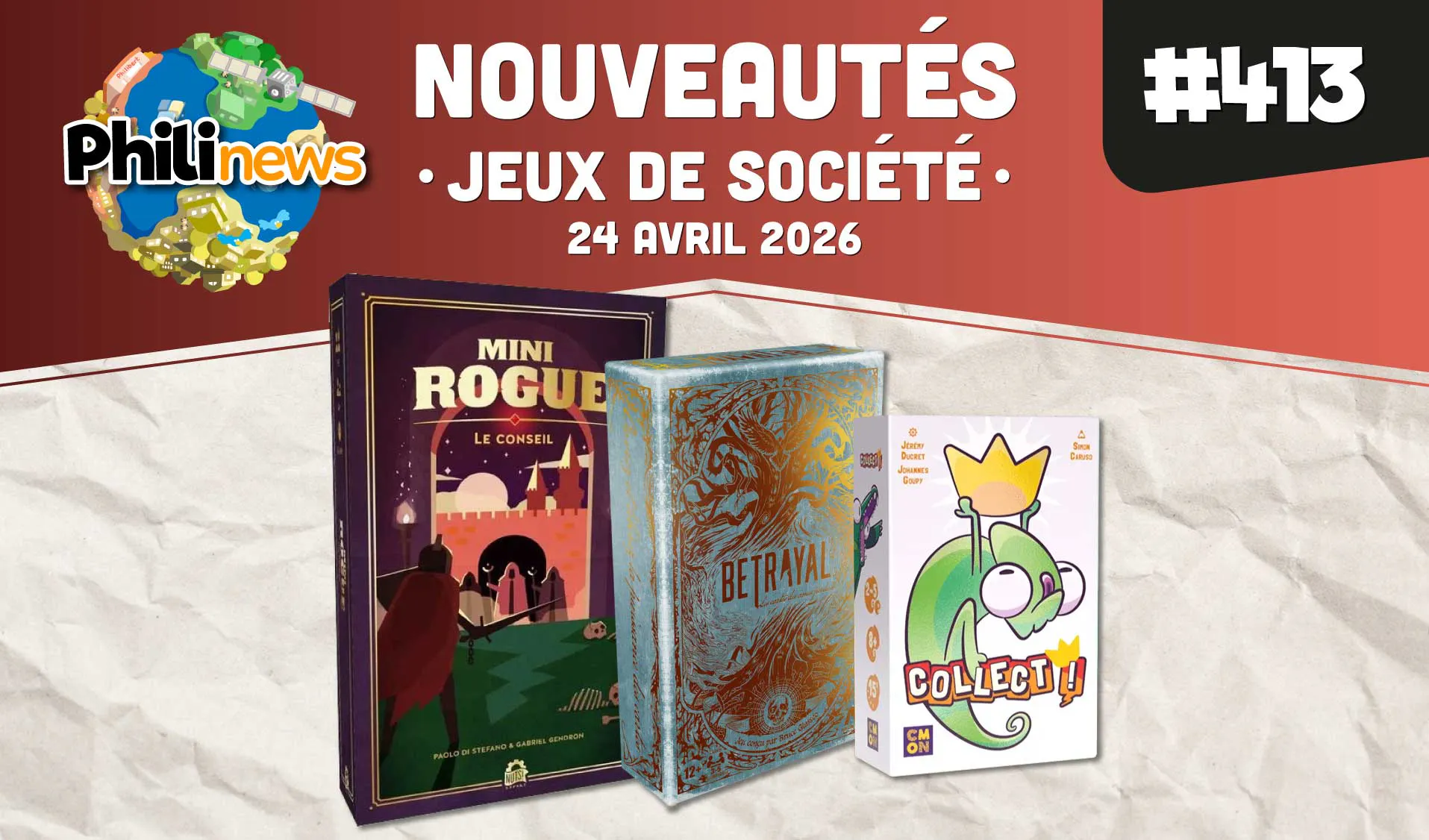Philinews #413 - Nouveautés ludiques