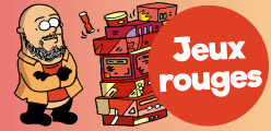 Les jeux de société avec des boîtes rouges