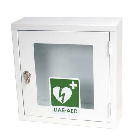 teca metallica per defibrillatore