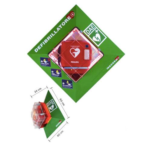 teca defibrillatore per esterno riscaldata