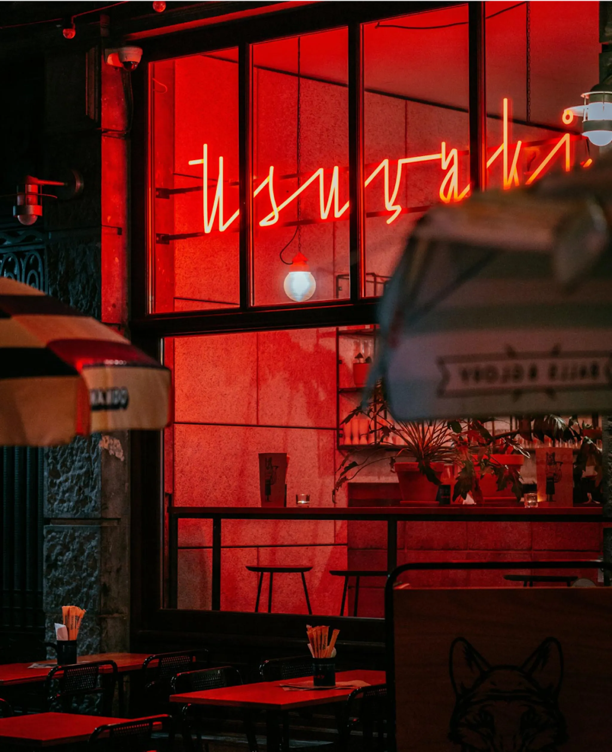 Sample of Giramisu Font used as a neon lettering for a restaurant
