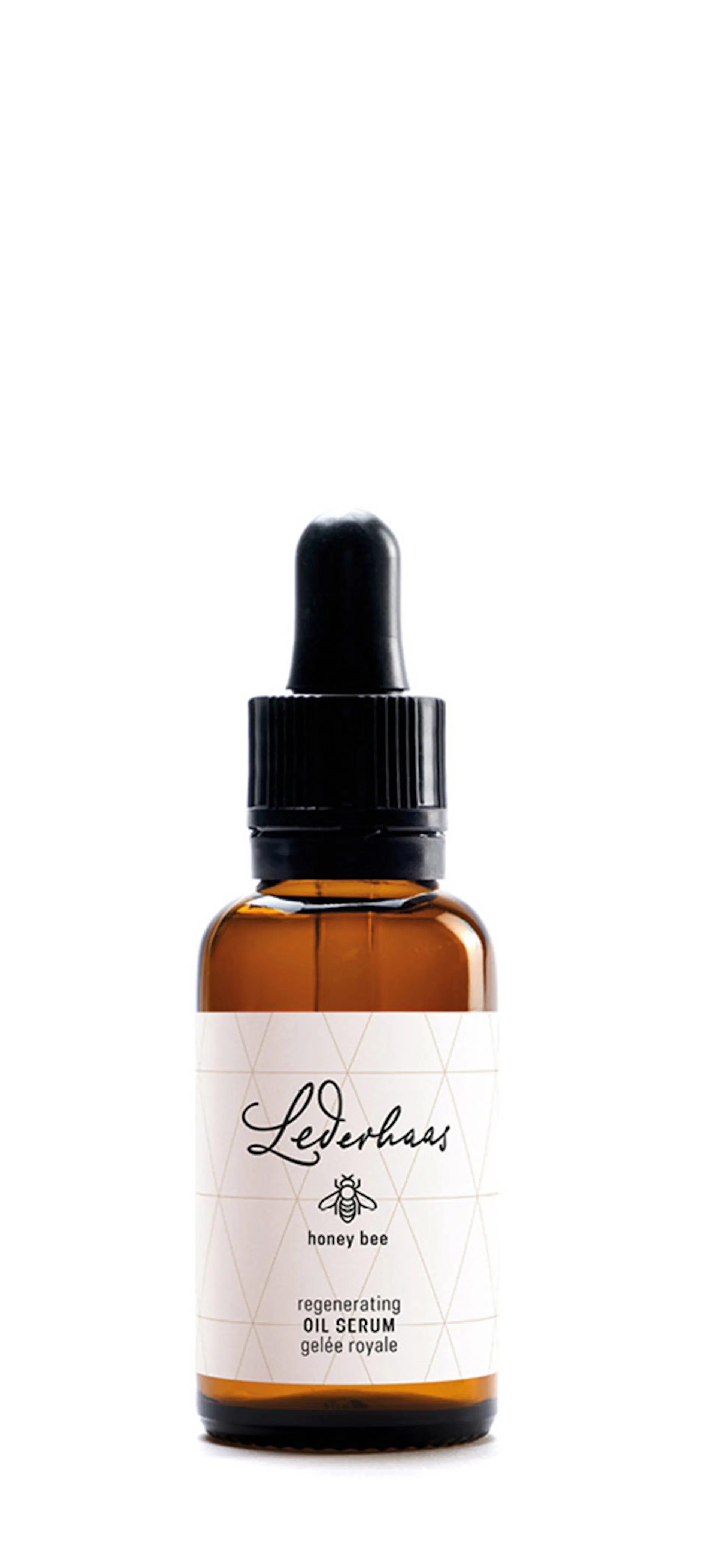 Label design for LEDERHAAS Honey Bee Oil Serum