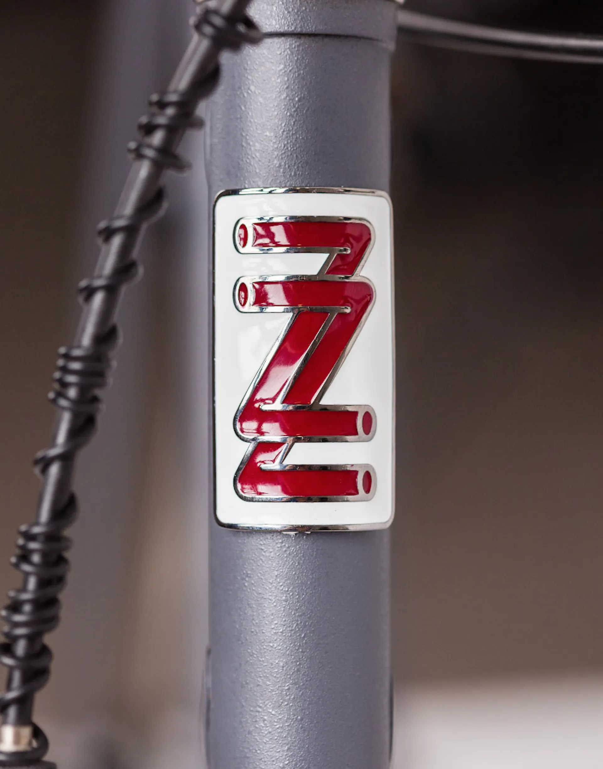 Bicycle frame carrying the ZZ signet