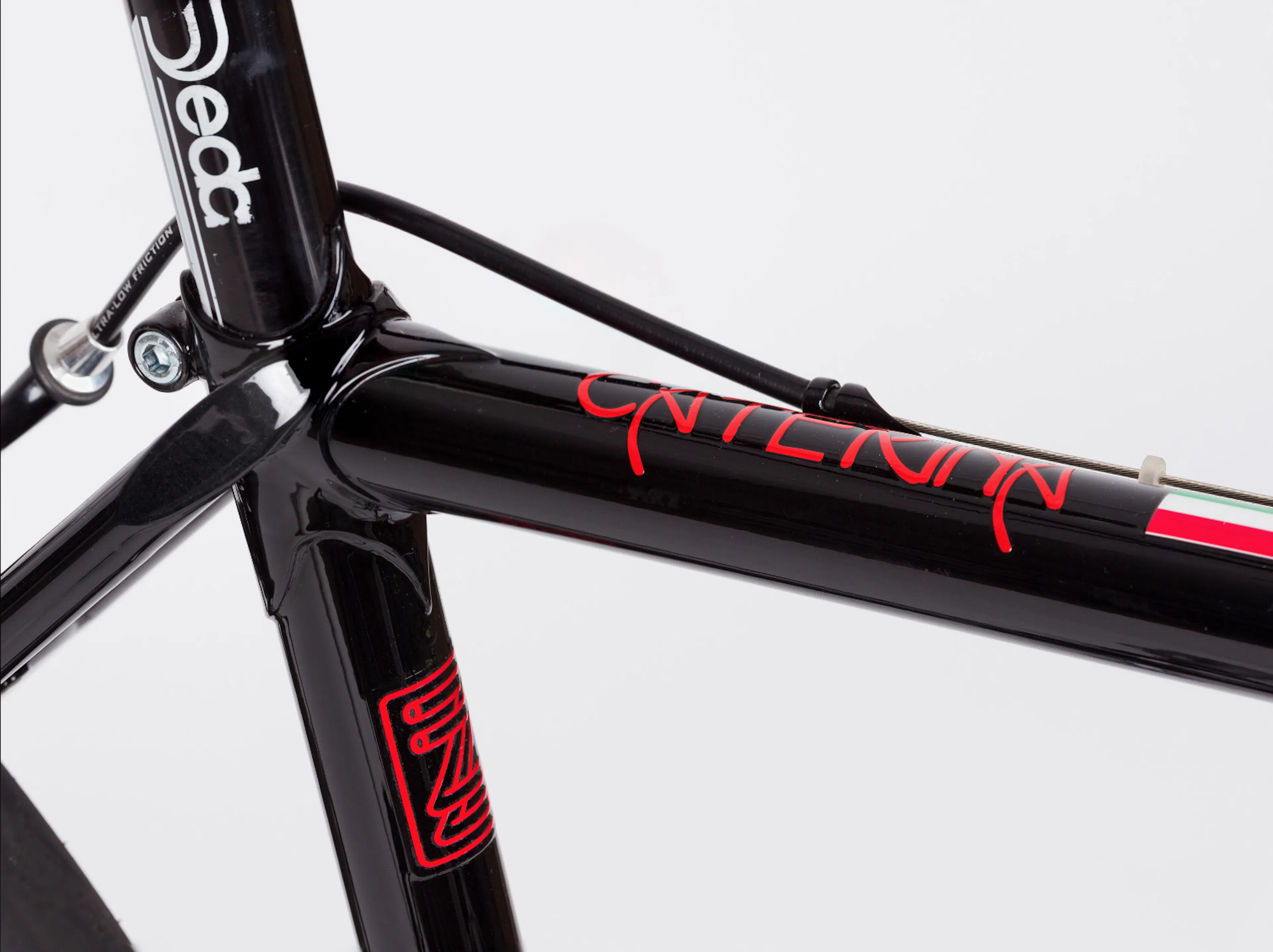 Bicycle frame carrying the Selberbruzzler logo