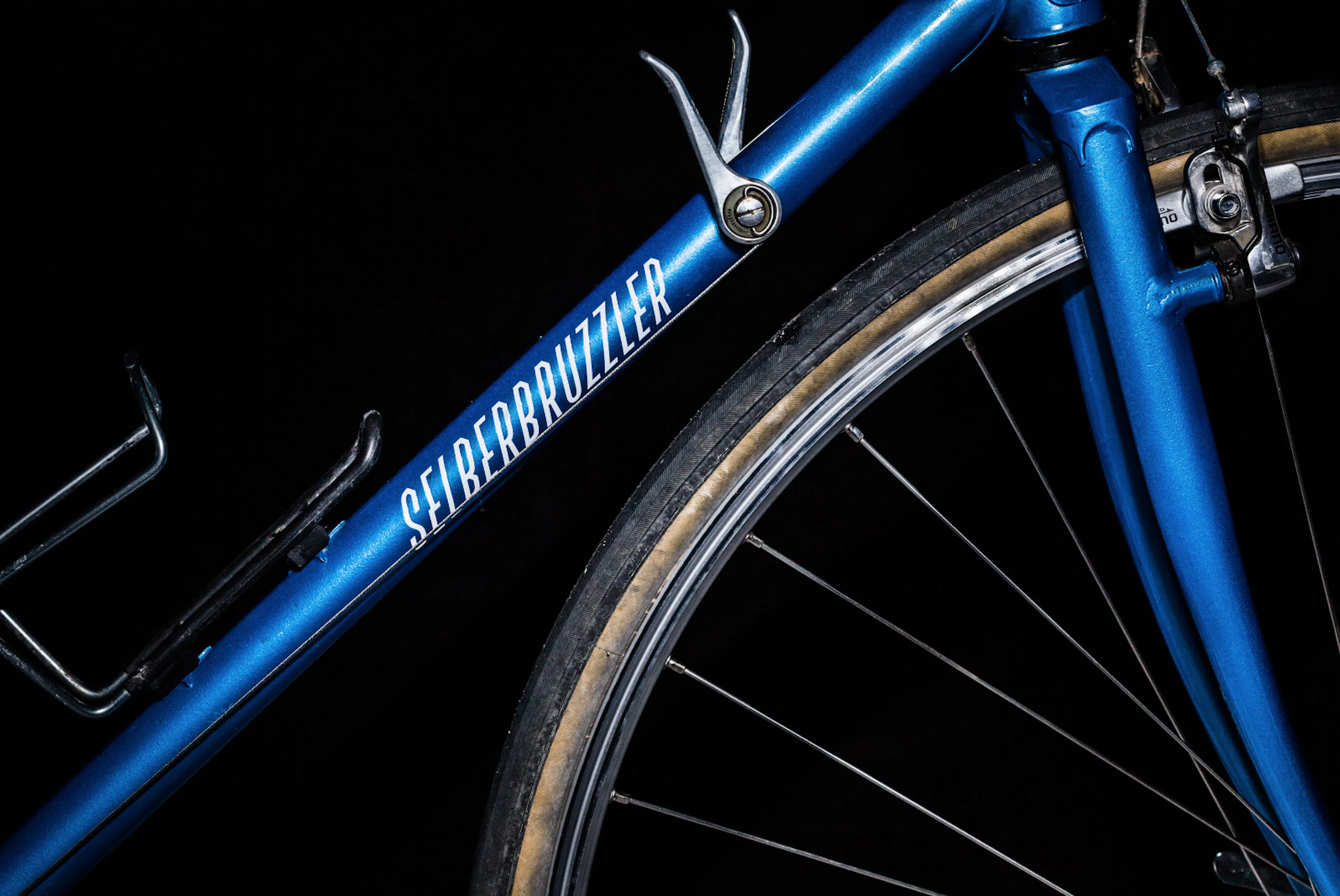Bicycle frame carrying the Selberbruzzler logo