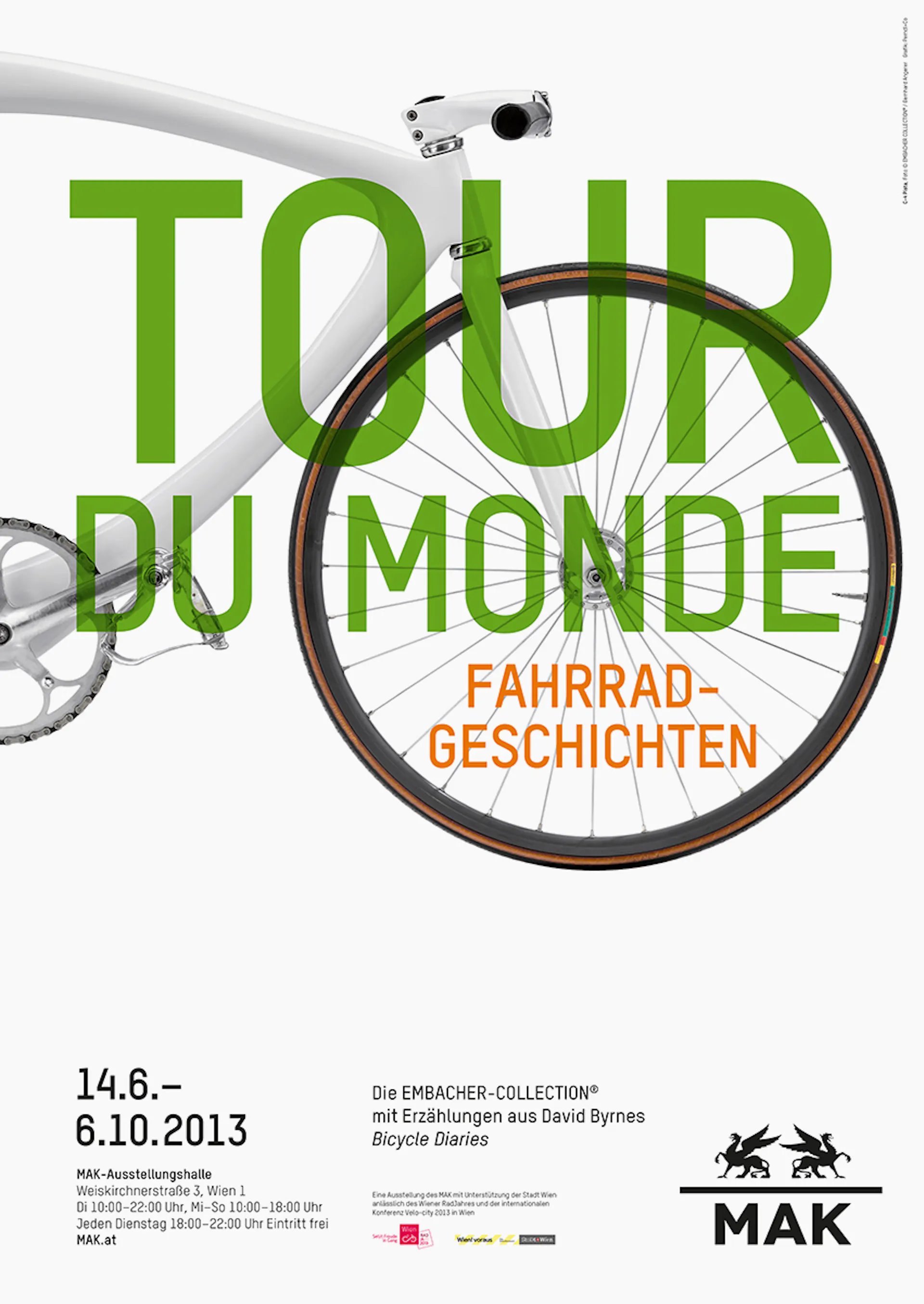 Poster zur Ausstellung "Tour Du Monde" im Wiener Museum für angewandte Kunst