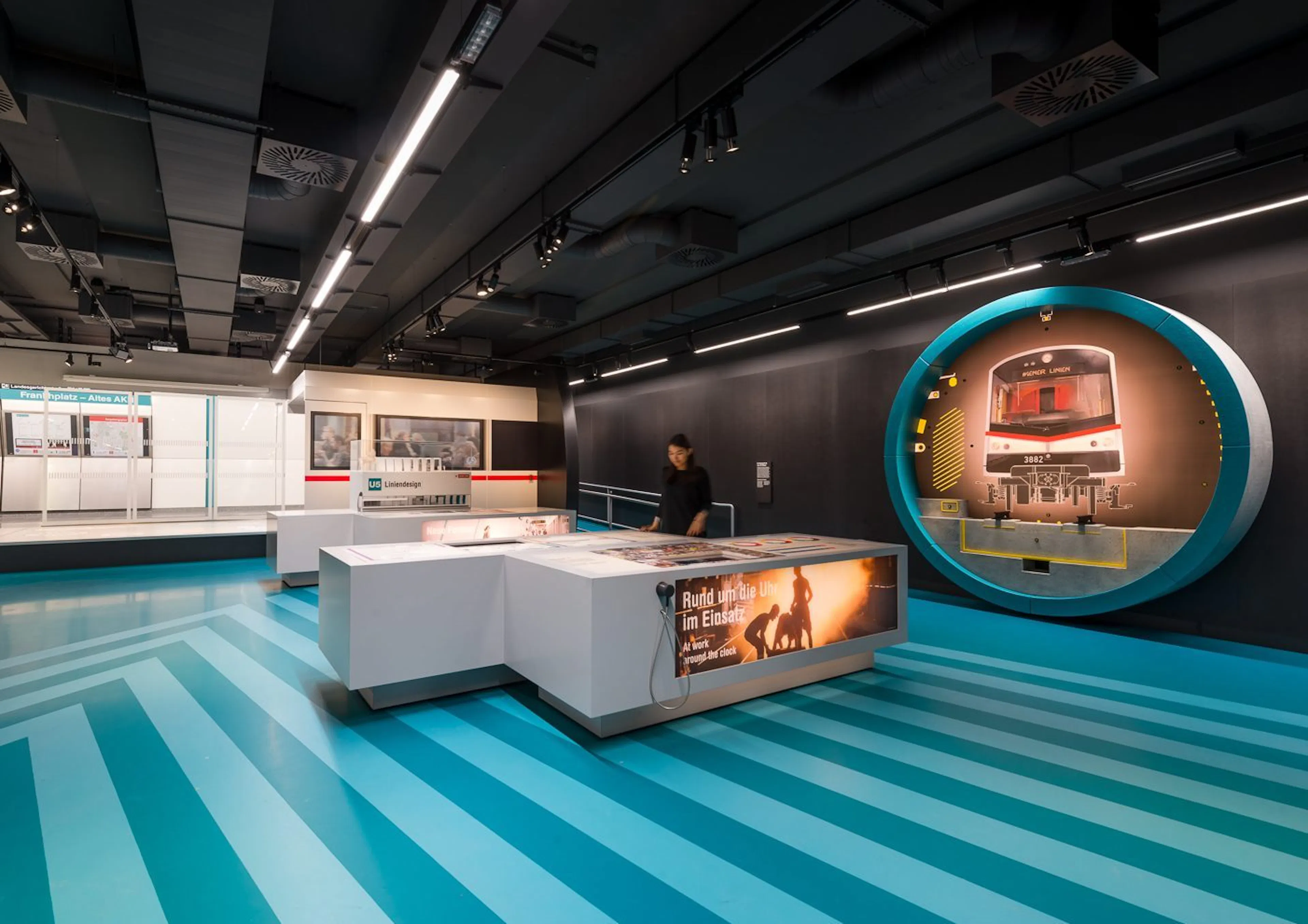 Gestaltung des Wiener Linien Infocenter U2/U5 in der Station Volkstheater