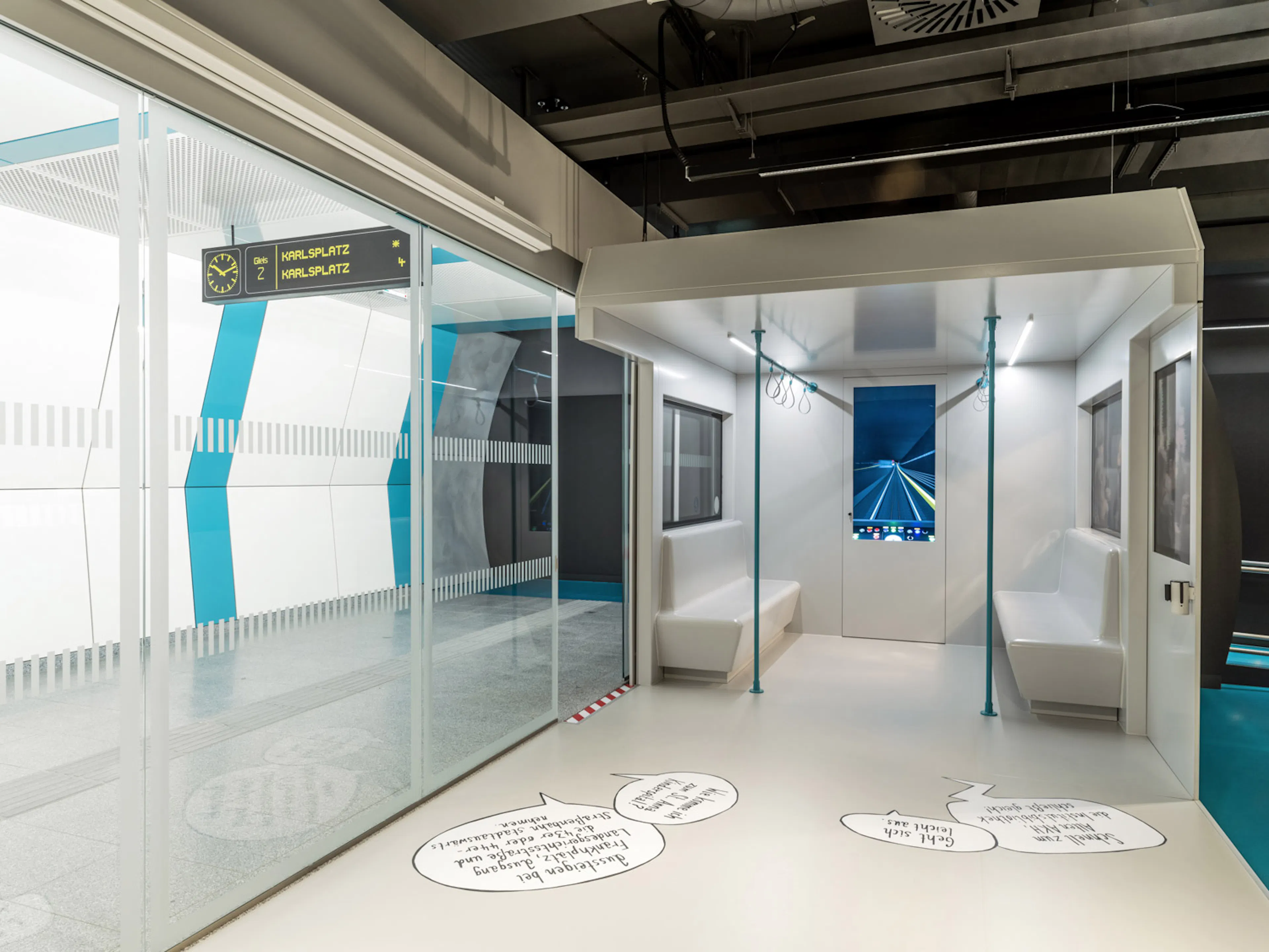 Gestaltung des Wiener Linien Infocenter U2/U5 in der Station Volkstheater