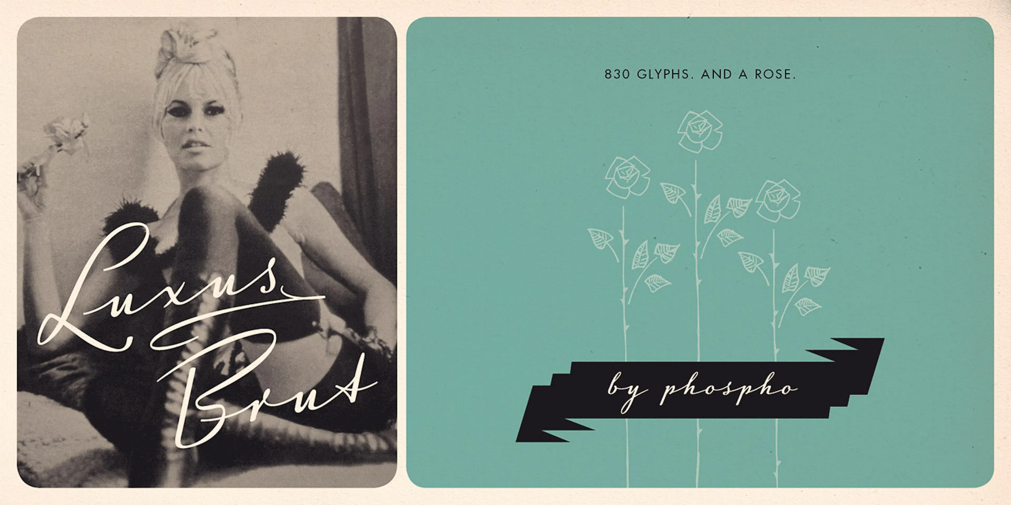Luxus Brut Font specimen