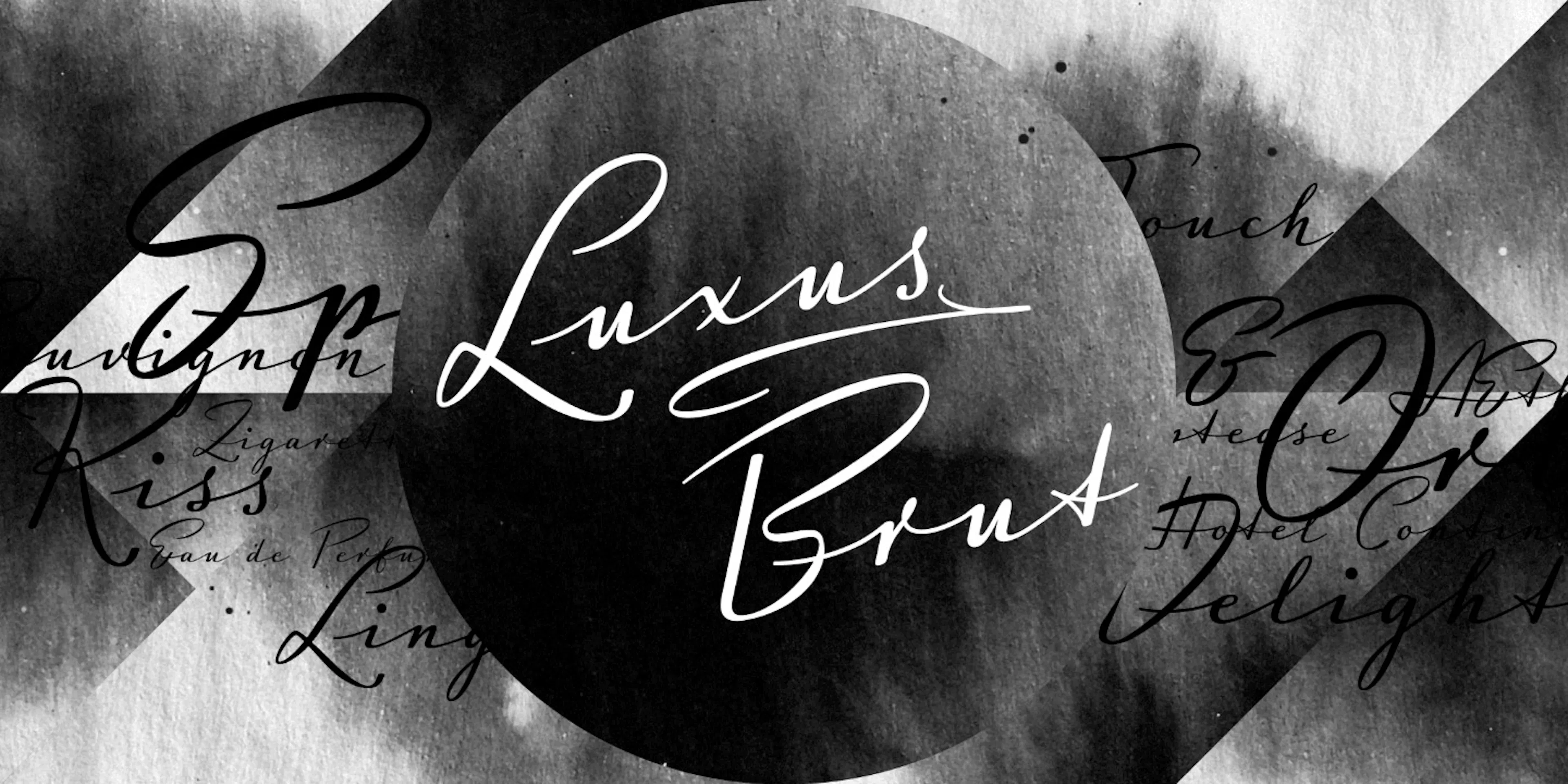 Luxus Brut Font specimen