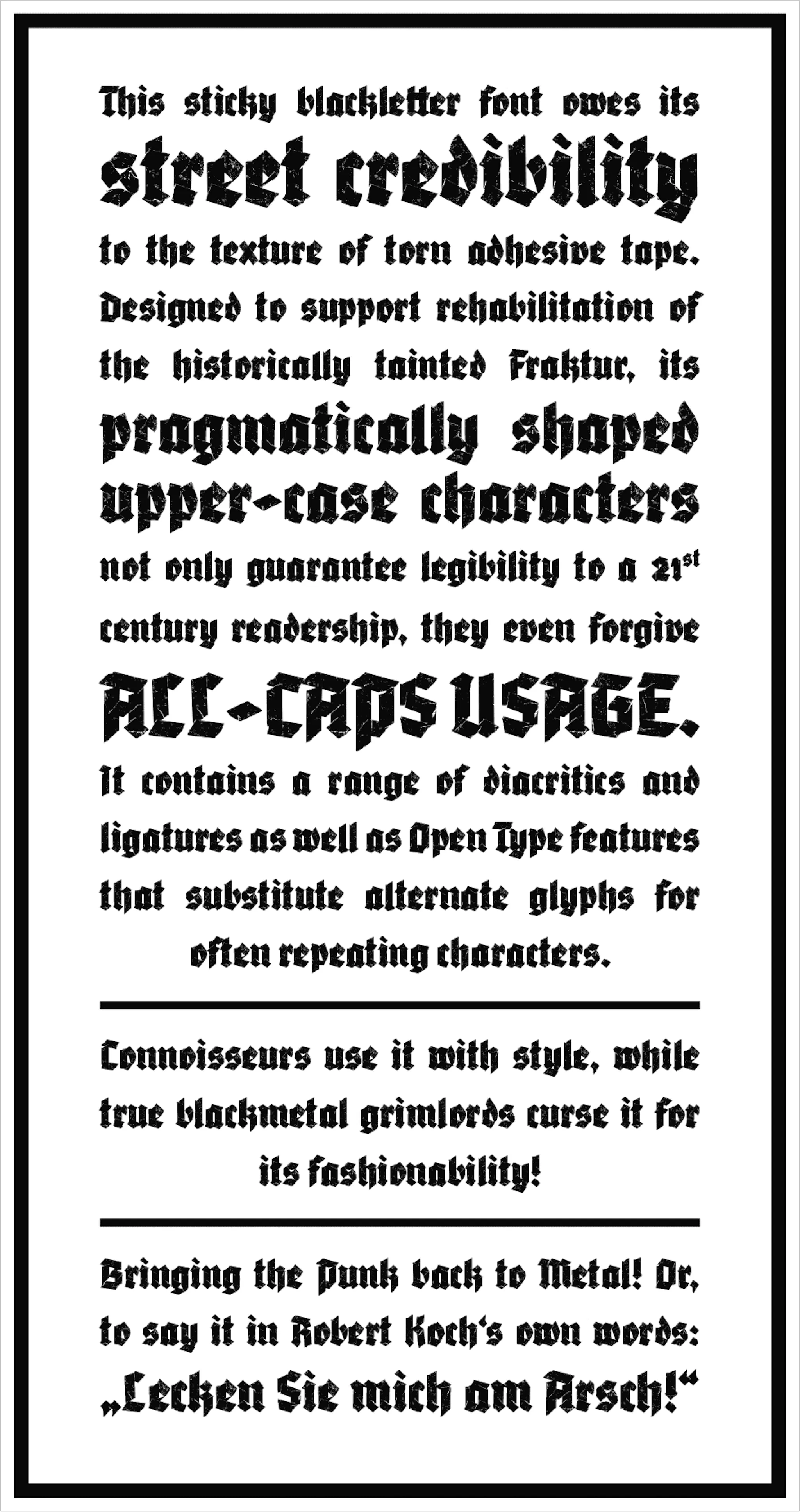 Adhesive Nr. Seven Font specimen