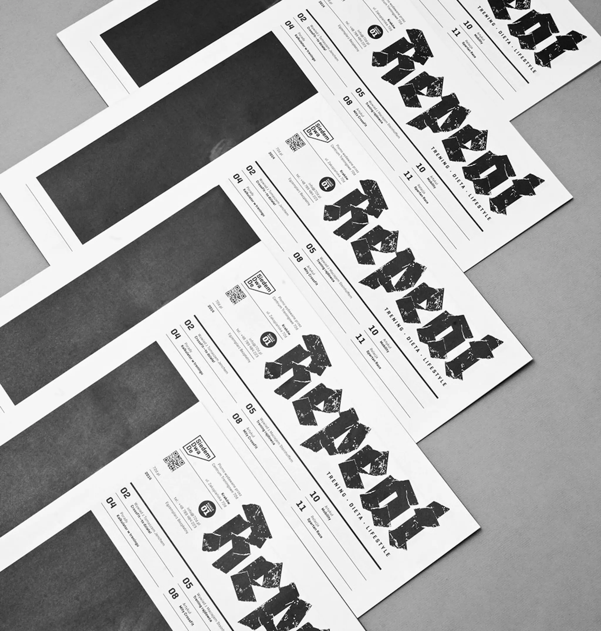 Beispielanwendung der Adhesive Nr. Seven Fraktur als Magazintitel