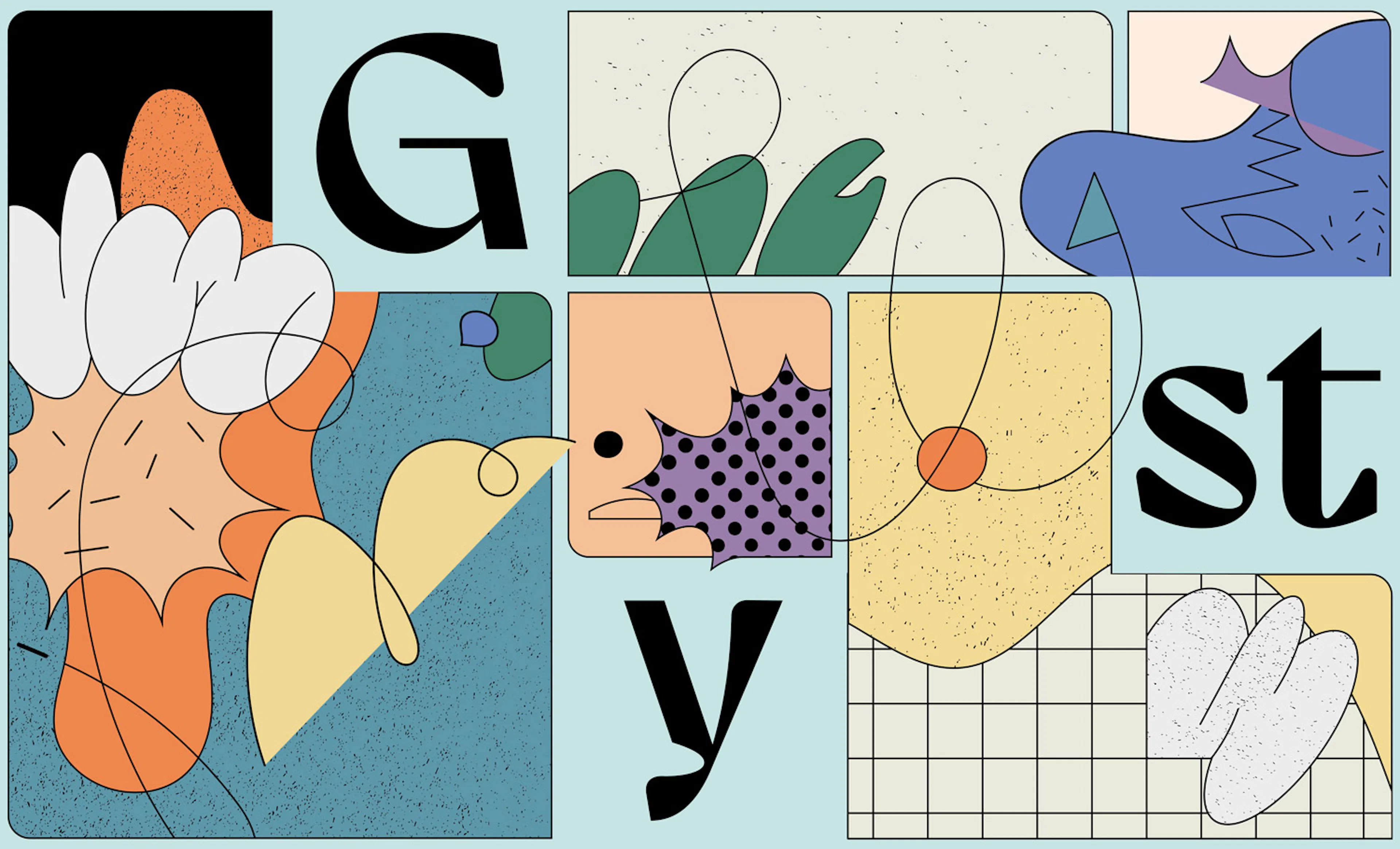 Gyst Font specimen / illustration