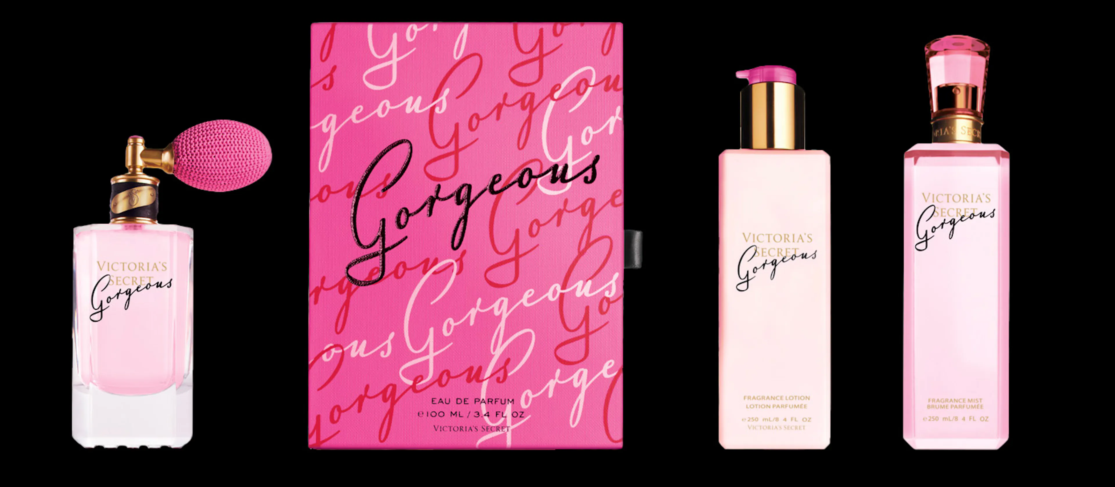 Luxus Brut Font in use on a Victoria's Secret Eau de Perfume