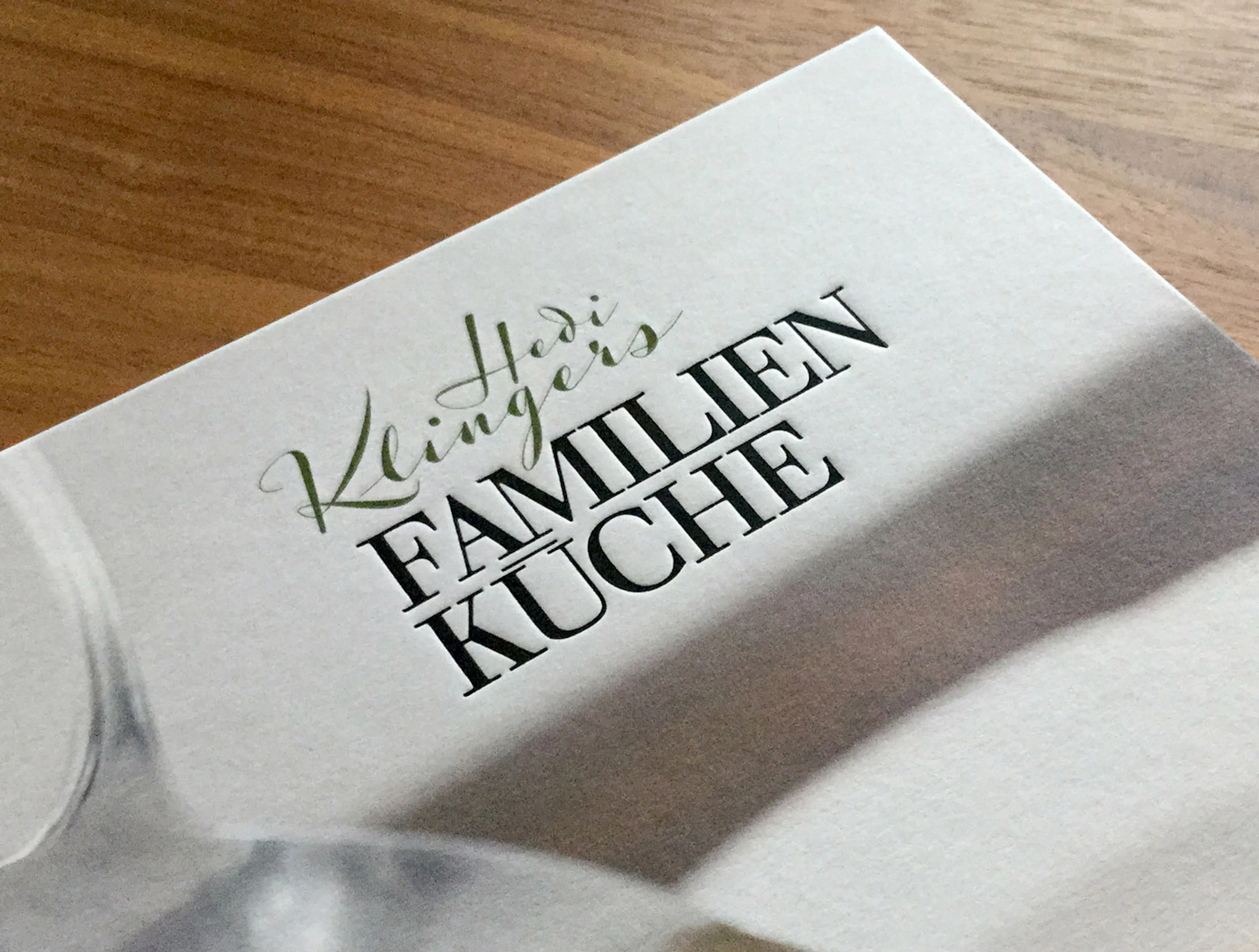 Use of Luxus Brut Sparkling Font on the cover of a cookbook