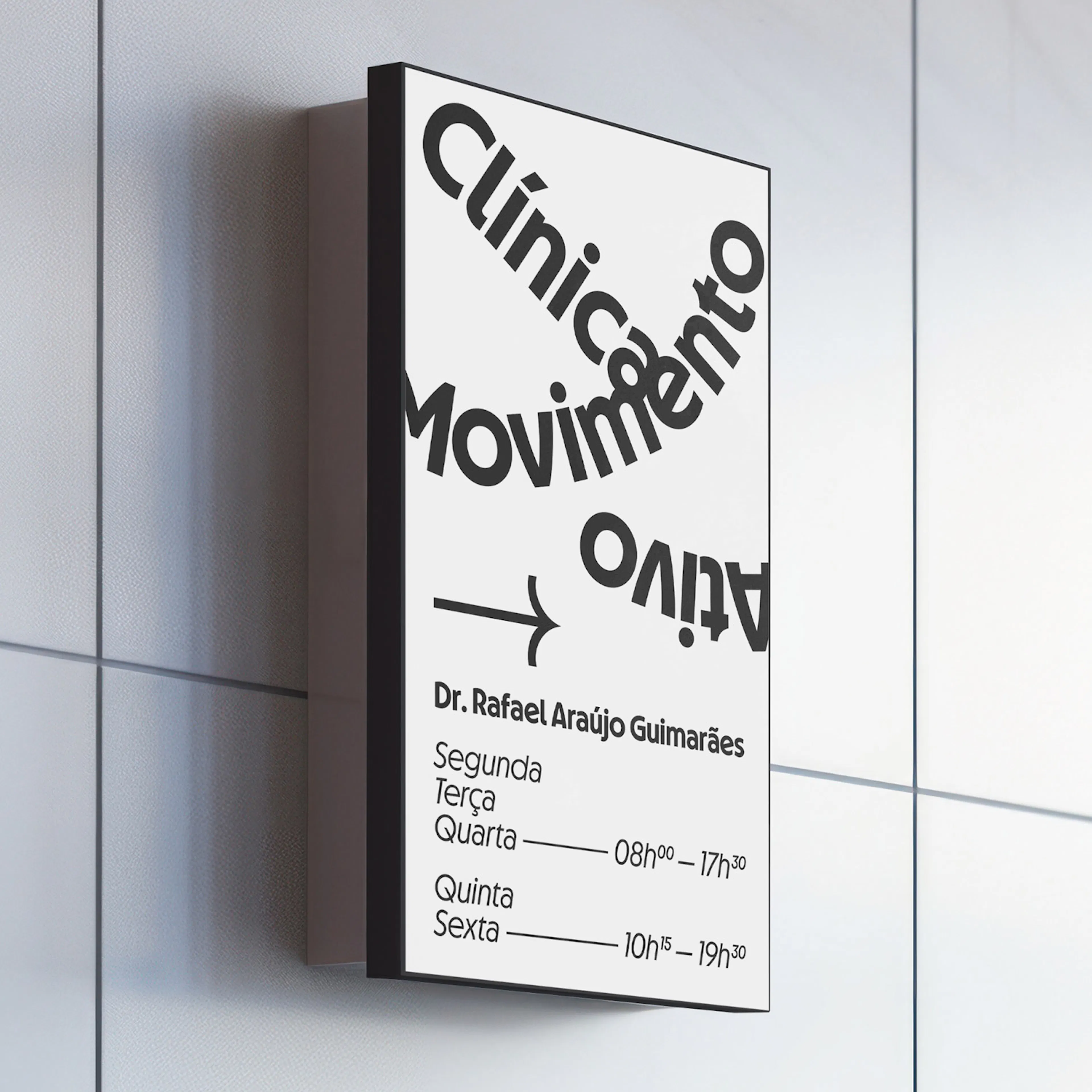 Disk Format Font in Verwendung auf einem Wegweiser
