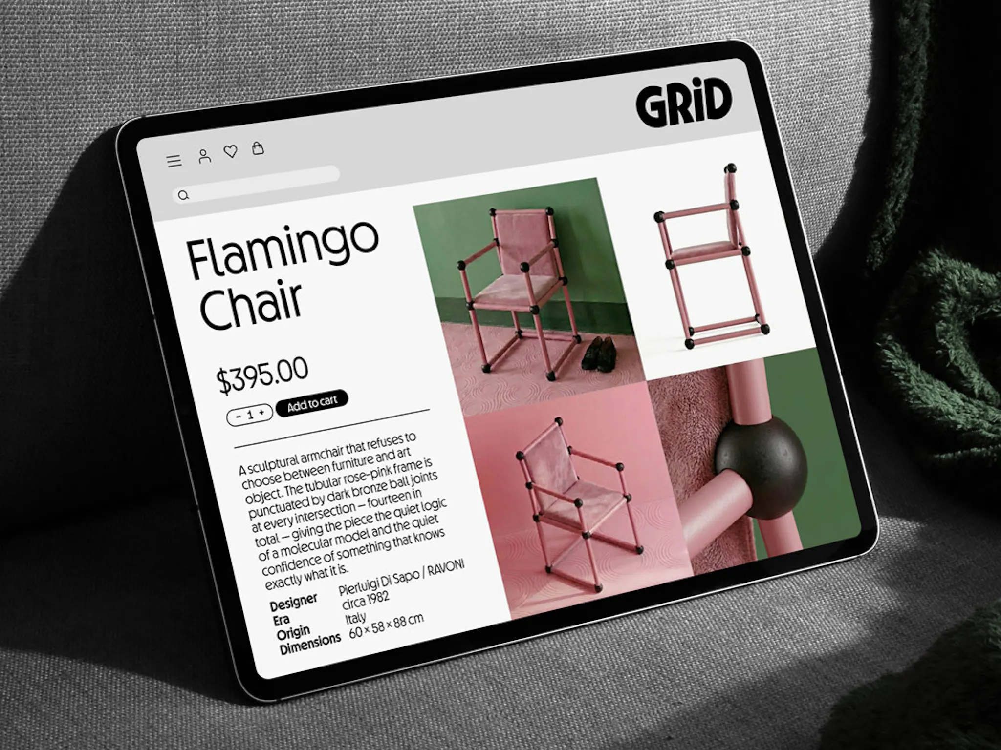 Disk Format Font in Verwendung i einem UI Design