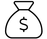 sack dollar icon