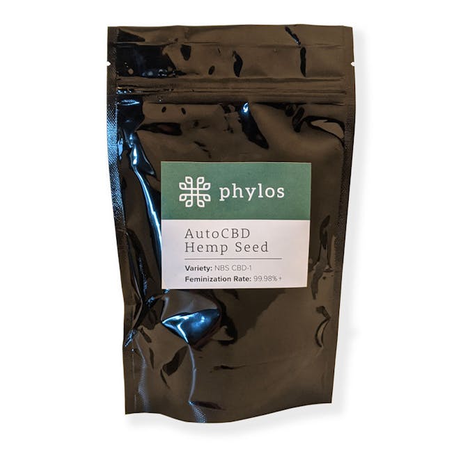 Phylos AutoCBD Hemp Seed bag