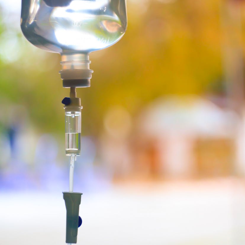 IV fluid intravenous drop saline drip