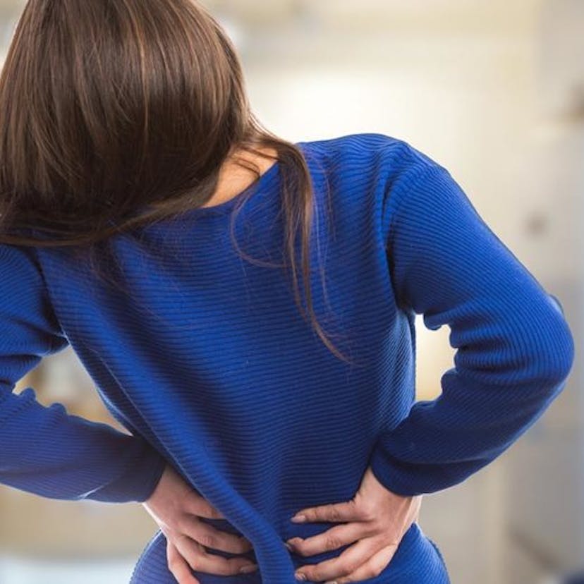 woman with low back pain