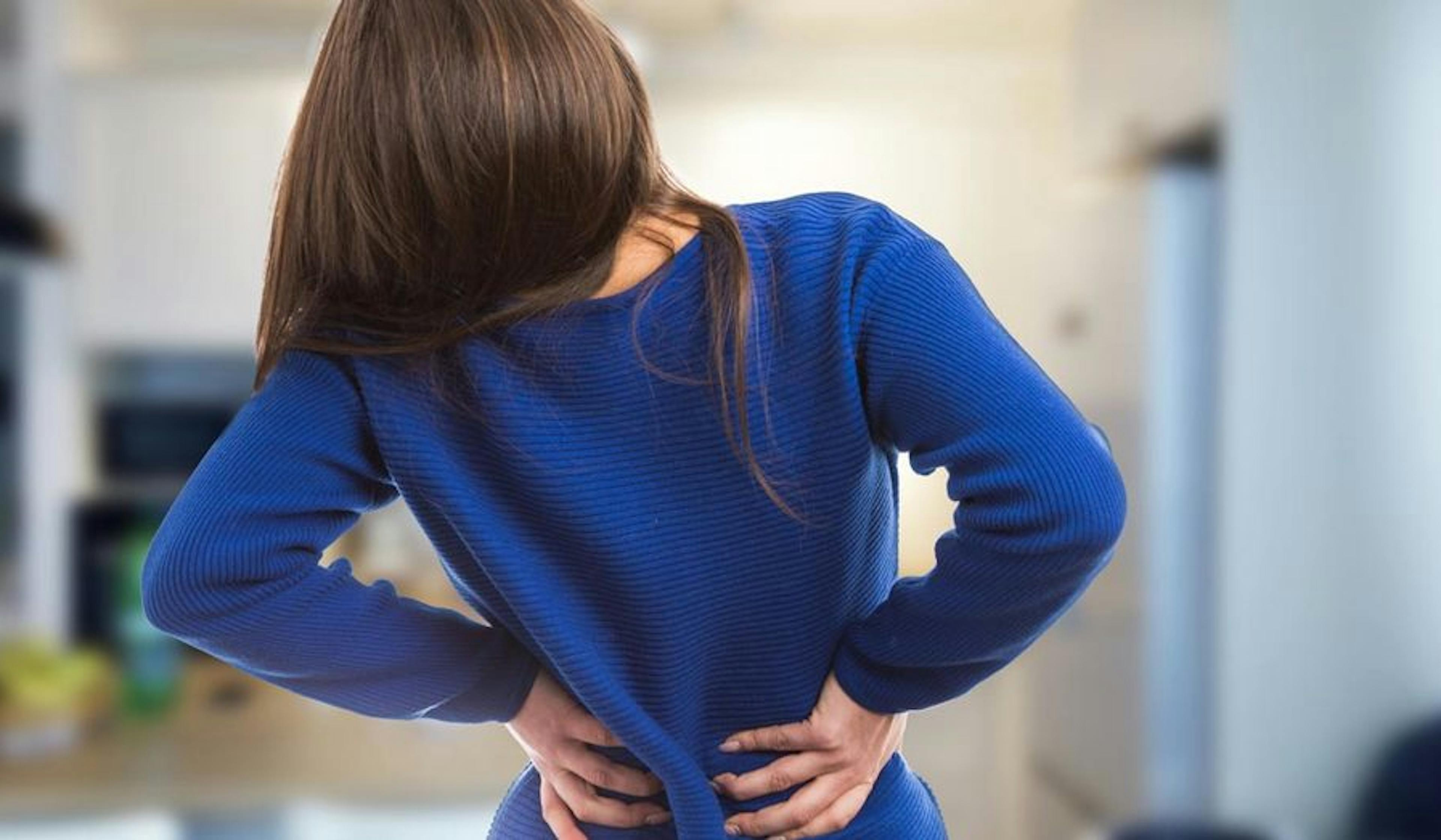 woman with low back pain