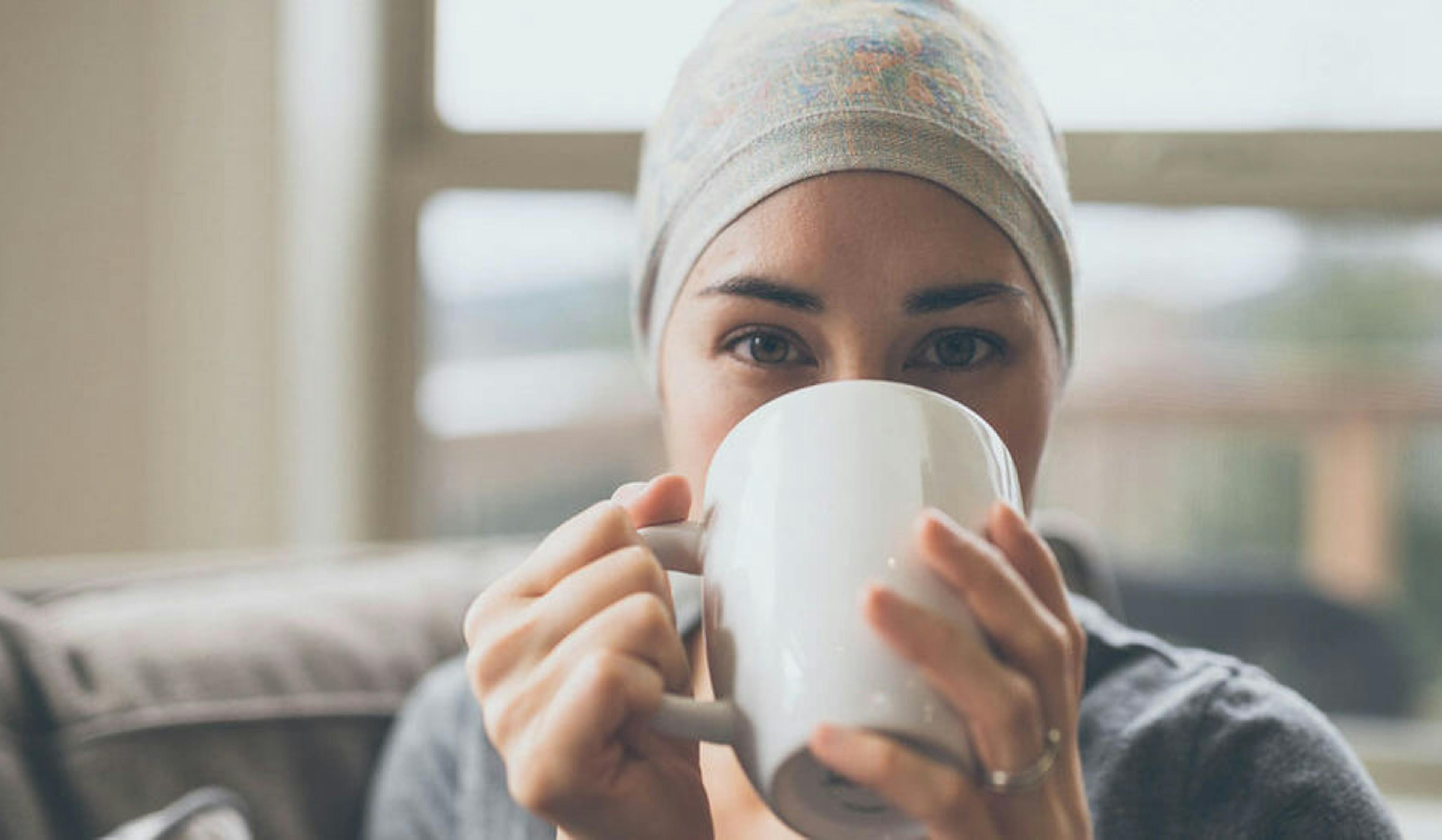 young woman with cancer