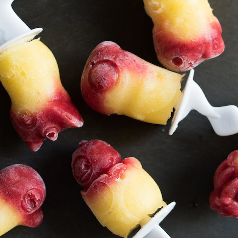 homemade popsicles charachter pops