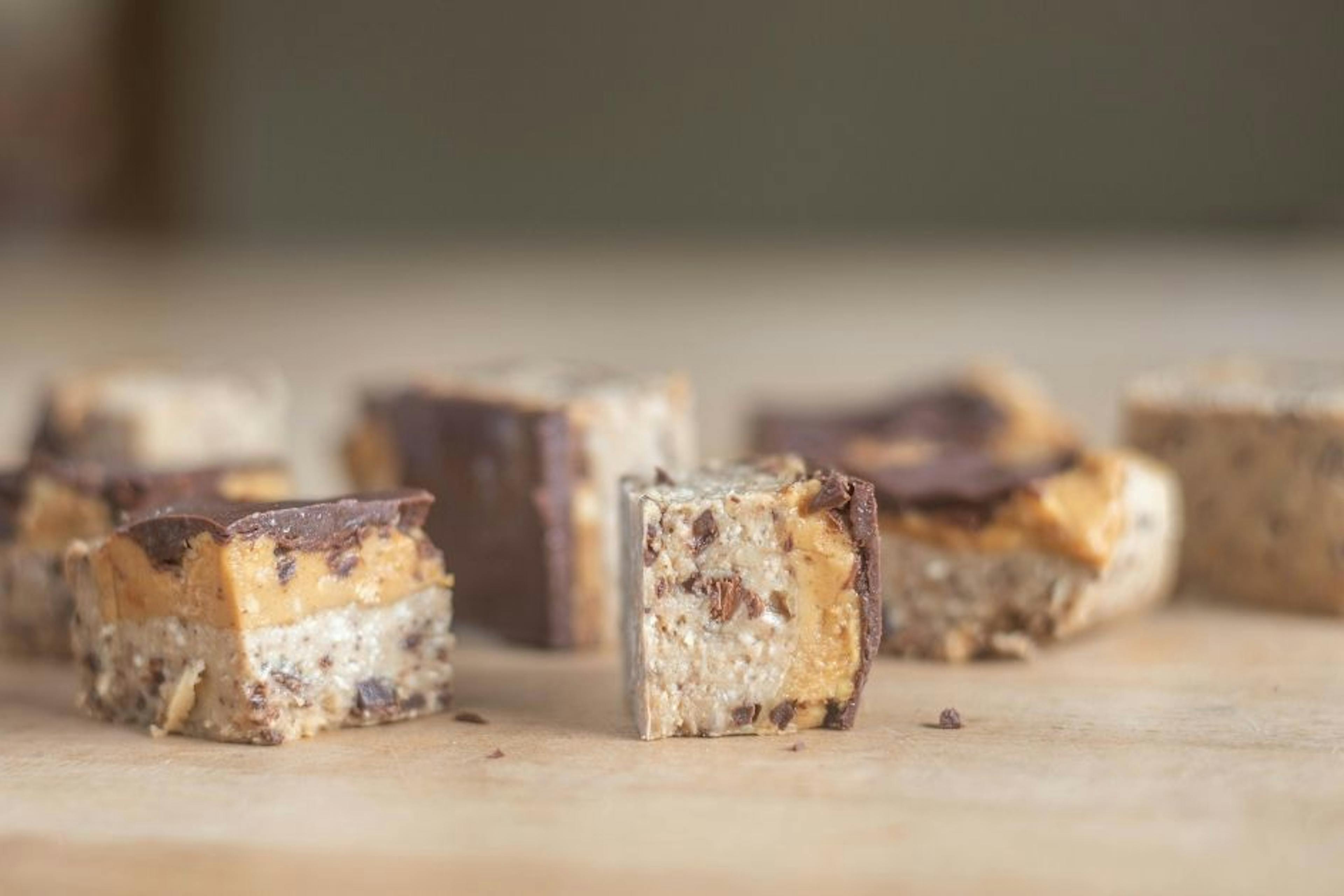 No-Bake Paleo-Vegan Cookie Dough Bars